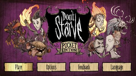 don't starve|Don't Starve: Pocket Edition .